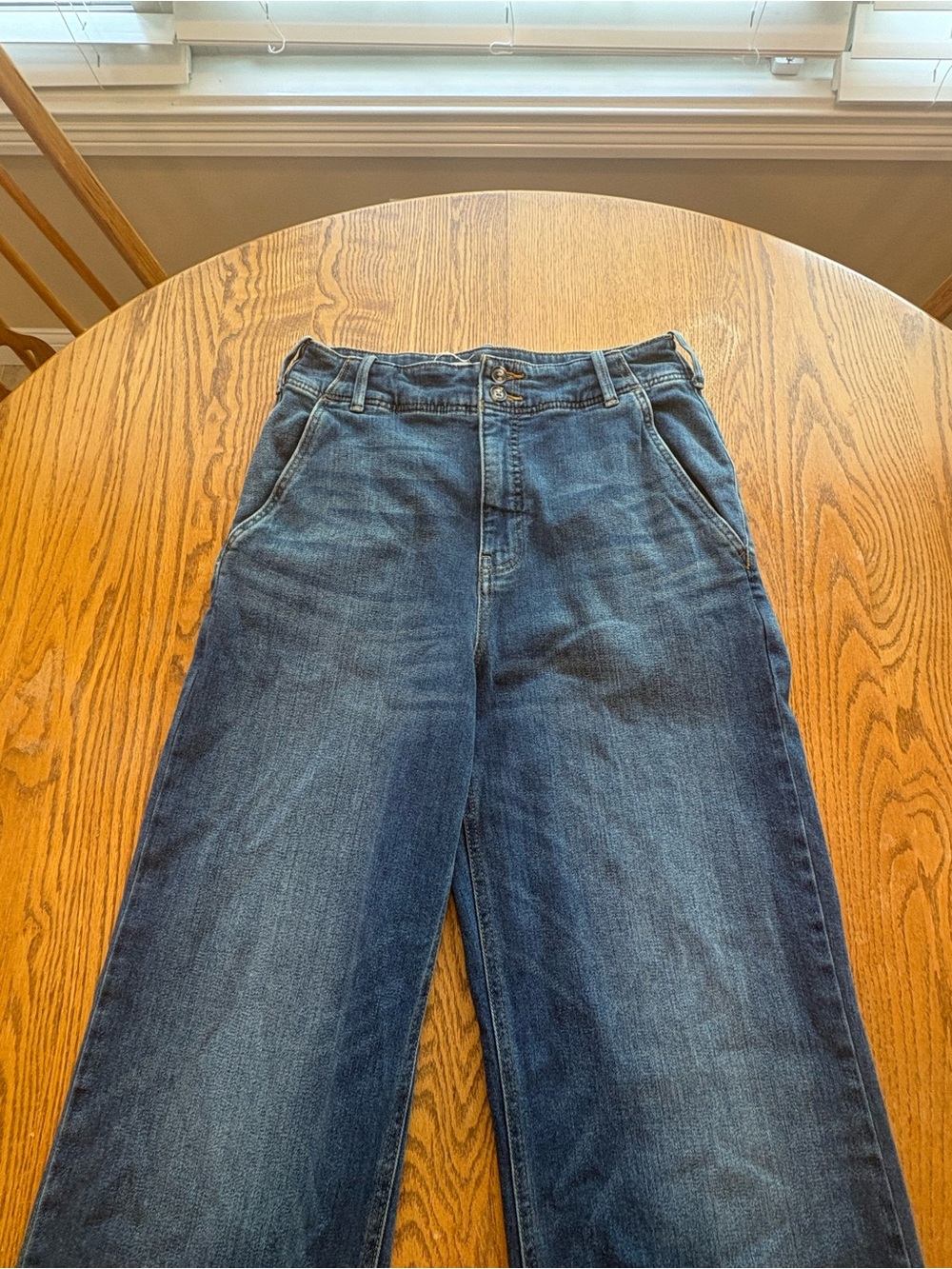 Pilcro Anthropologie high rise Wide Leg or flare jeans Size 30 30.5”inseam - Picture 9 of 13
